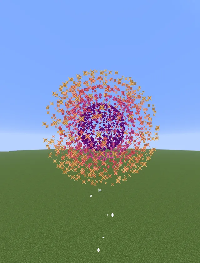 Sunset Firework from LeoTheRavioli's 'Nature' box mid-explosion