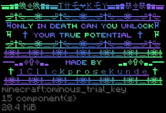 Tooltip for 'The Key' item by 1ClickProsekunde