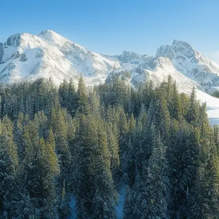 Wide Snowy Valley